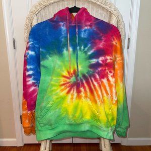 Exist Rainbow Tie-Dye Hoodie